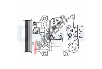 DELPHI Kompresor klimatizace DF CS20478, CS20478
