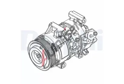 DELPHI Kompresor klimatizace DF CS20495, CS20495