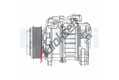 DELPHI Kompresor klimatizace DF CS20501, CS20501