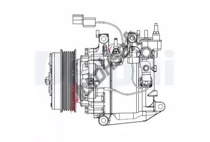 DELPHI Kompresor klimatizace DF CS20503, CS20503