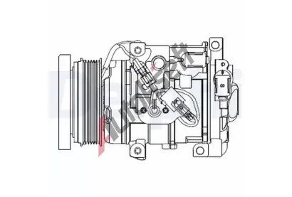 DELPHI Kompresor klimatizace DF CS20508, CS20508