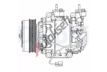 DELPHI Kompresor klimatizace DF CS20510, CS20510