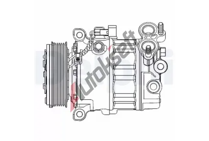 DELPHI Kompresor klimatizace DF CS20512, CS20512