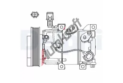 DELPHI Kompresor klimatizace DF CS20518, CS20518