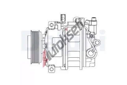 DELPHI Kompresor klimatizace DF CS20522, CS20522