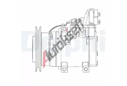 DELPHI Kompresor klimatizace DF CS20524, CS20524