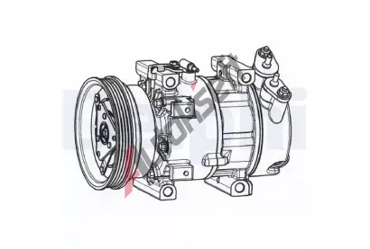 DELPHI Kompresor klimatizace DF CS20533, CS20533