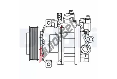DELPHI Kompresor klimatizace DF CS20546, CS20546