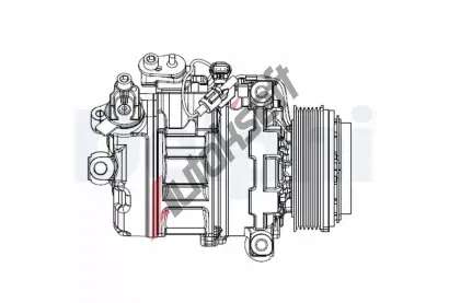 DELPHI Kompresor klimatizace DF CS20547, CS20547