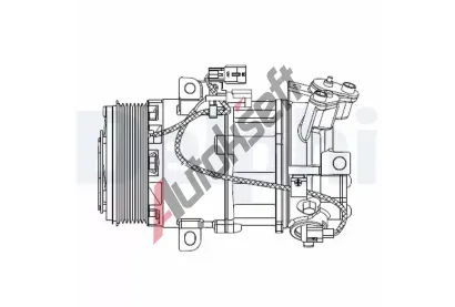 DELPHI Kompresor klimatizace DF CS20550, CS20550