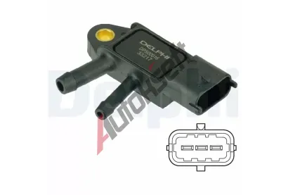 DELPHI Senzor tlaku vfukovch plyn DF DPS00016, DPS00016