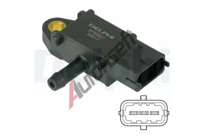 DELPHI Senzor tlaku vfukovch plyn DF DPS00017, DPS00017