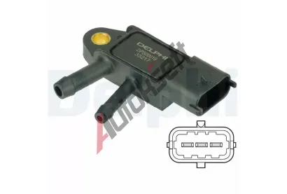 DELPHI Senzor tlaku vfukovch plyn DF DPS00019, DPS00019