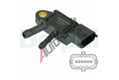 DELPHI Senzor tlaku vfukovch plyn DF DPS00021, DPS00021