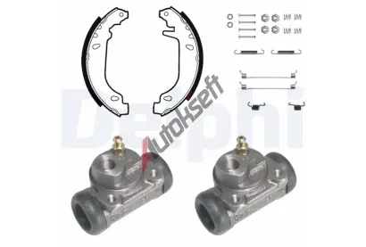 DELPHI Sada brzdových čelistí DF KP827, KP827 DELPHI Sada brzdových čelistí DF KP827, KP827
