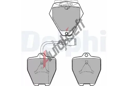 DELPHI Sada brzdovch destiek DF LP1024, LP1024