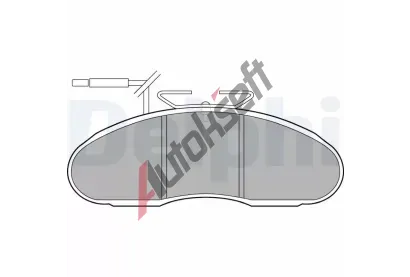 DELPHI Sada brzdovch destiek DF LP1096, LP1096