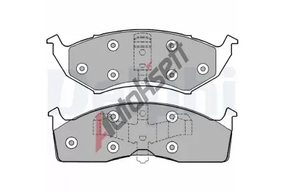 DELPHI Sada brzdovch destiek DF LP1166, LP1166