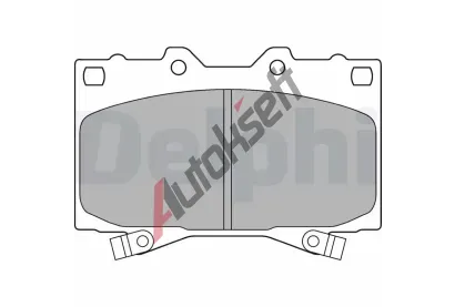 DELPHI Sada brzdových destiček DF LP1308, LP1308 DELPHI Sada brzdových destiček DF LP1308, LP1308