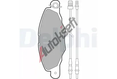 DELPHI Sada brzdovch destiek DF LP1629, LP1629