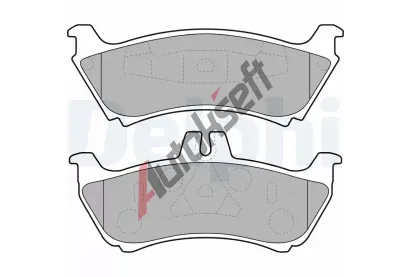 DELPHI Sada brzdovch destiek DF LP1692, LP1692