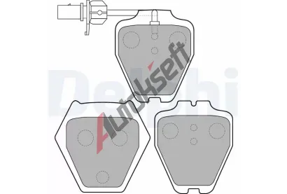 DELPHI Sada brzdovch destiek DF LP1703, LP1703
