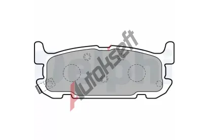 DELPHI Sada brzdových destiček DF LP1752, LP1752 DELPHI Sada brzdových destiček DF LP1752, LP1752