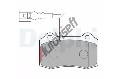 DELPHI Sada brzdovch destiek DF LP1753, LP1753