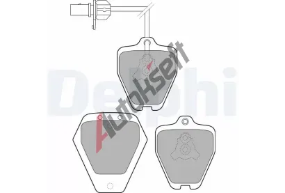 DELPHI Sada brzdovch destiek DF LP1760, LP1760
