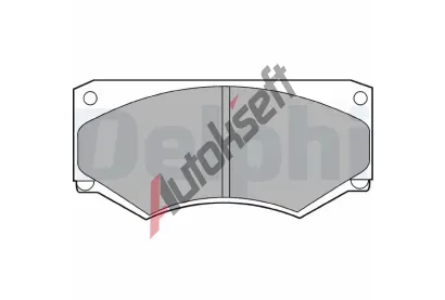 DELPHI Sada brzdovch destiek DF LP180, LP180