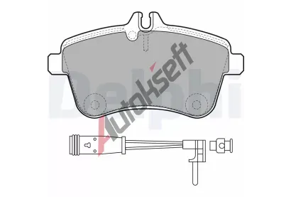 DELPHI Sada brzdovch destiek DF LP1938, LP1938