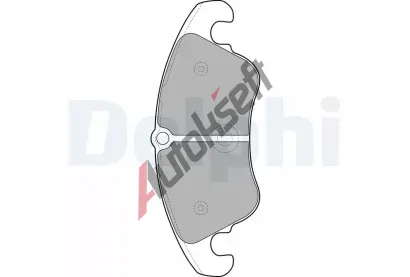 DELPHI Sada brzdovch destiek DF LP2077, LP2077