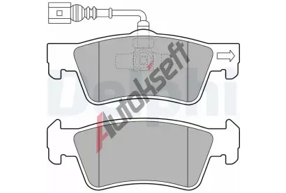 DELPHI Sada brzdovch destiek - kotouov brzda DF LP2087, LP2087
