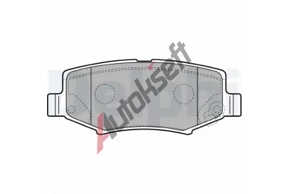 DELPHI Sada brzdovch destiek DF LP2172, LP2172