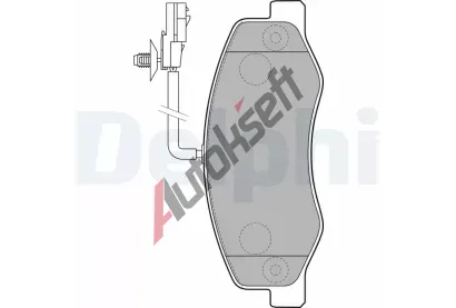 DELPHI Sada brzdovch destiek DF LP2192, LP2192