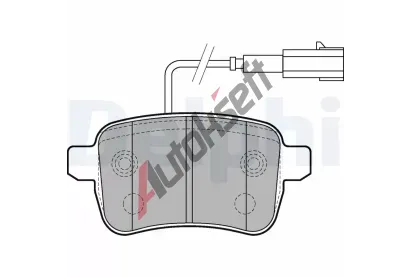 DELPHI Sada brzdovch destiek DF LP2222, LP2222