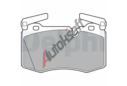 DELPHI Sada brzdovch destiek DF LP2235, LP2235