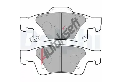 DELPHI Sada brzdovch destiek DF LP2251, LP2251