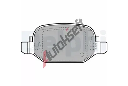 DELPHI Sada brzdovch destiek DF LP2475, LP2475