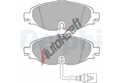 DELPHI Sada brzdovch destiek DF LP2698, LP2698