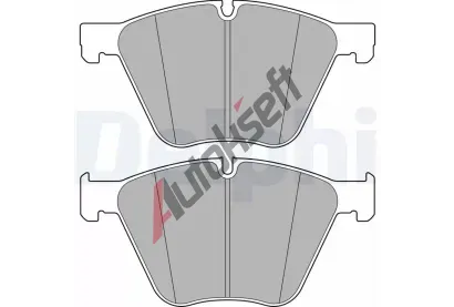 DELPHI Sada brzdových destiček DF LP2707, LP2707  DELPHI Sada brzdových destiček DF LP2707, LP2707