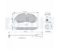 Sada brzdovch destiek DELPHI ‐ DF LP3136