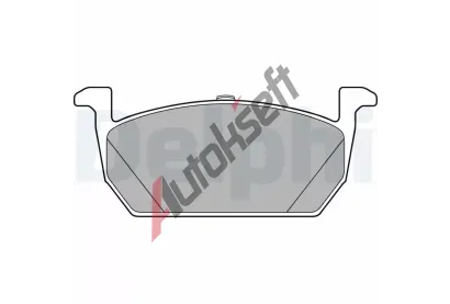 DELPHI Sada brzdovch destiek DF LP3287, LP3287