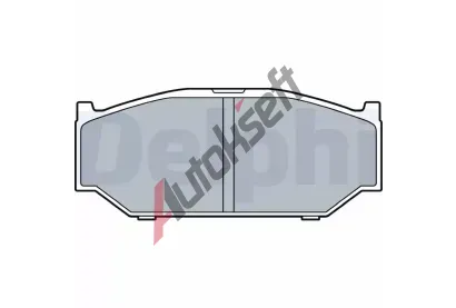 DELPHI Sada brzdovch destiek DF LP3544, LP3544