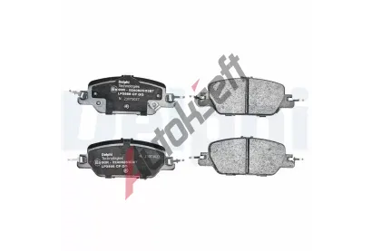 DELPHI Sada brzdových destiček DF LP3566, LP3566 DELPHI Sada brzdových destiček DF LP3566, LP3566