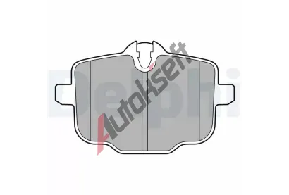 DELPHI Sada brzdovch destiek DF LP3579, LP3579