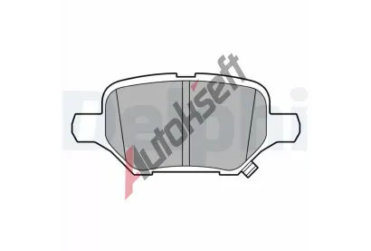 DELPHI Sada brzdových destiček DF LP3611, LP3611 DELPHI Sada brzdových destiček DF LP3611, LP3611