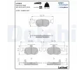 DELPHI Sada brzdovch destiek ‐ DF LP3633