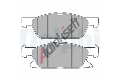DELPHI Sada brzdovch destiek DF LP3643, LP3643