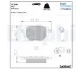 Sada brzdovch destiek DELPHI ‐ DF LP3646